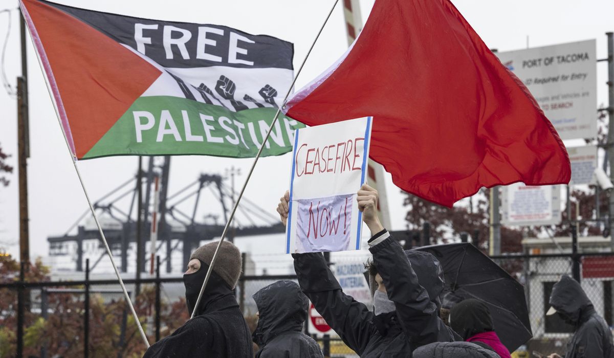 Protesters-Block-Road-at-Port-of-Tacoma-to-Demand-Cease-Fire.jpg